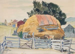 RAGLESS Maxwell Richard Ch 1901-1981,Farmyard,Elder Fine Art AU 2022-10-16