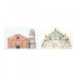 RAGODON Rodolfo 1929-2001,Church of Tumaini Cagayan,1978,Leon Gallery PH 2023-01-21