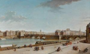 RAGUENET Nicolas Jean Bapt.,Vue de l'Ile de la Cité avec le Pont Neuf et la po,1752,Artcurial | Briest - Poulain - F. Tajan 2012-11-07