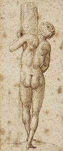 RAIMONDI Marcantonio 1480-1534,Homme debout, vu de dos,Christie's GB 2013-04-10