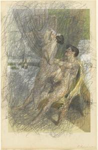 RAINER Arnulf 1929,Erotic Scene by Peter Fendi,1987,Palais Dorotheum AT 2016-06-02