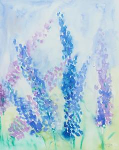 RAINEY Leslie P. 1900-2000,DELPHINIUMS,1994,Ross's Auctioneers and values IE 2023-12-06