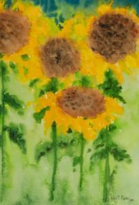 RAINEY Leslie P. 1900-2000,SUNFLOWERS,Ross's Auctioneers and values IE 2022-11-09