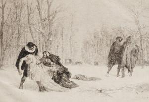 RAJON Paul A 1842-1888,The Duel after the Ball,Rosebery's GB 2018-07-18
