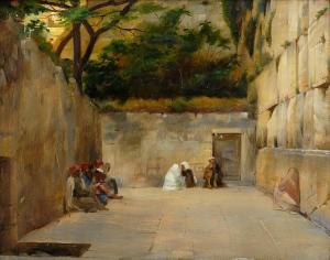 RALLI Théodore Scaramanga 1852-1909,The Wailing Wall, Jerusalem,Bonhams GB 2009-11-10