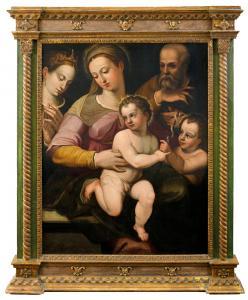 RAMENGHI IL BAGNACAVALLO Giovanni Battista II 1521-1601,Sacra Famiglia con san Giovanni,Meeting Art 2023-05-06