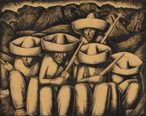 RAMOS MARTINEZ Alfredo 1872-1946,Revolutionary Zapatistas,1935,Sotheby's GB 2024-03-05