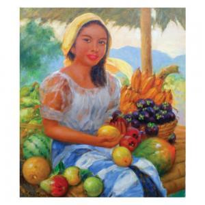 RAMOS Oscar 1948,Fruit Vendor,Leon Gallery PH 2023-01-21