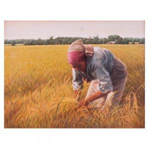 RAMOS VINCENT 1973,Planting Rice,1987,Leon Gallery PH 2024-04-20