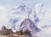 RAMPL Oswald 1911-1991,Blick auf den Mount Everest und den Nuptse,1972,Palais Dorotheum 2015-11-17