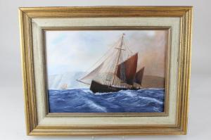 Rampton Robert,boat on stormy waters,Henry Adams GB 2019-06-13