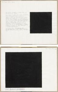 RAMSDEN Mel 1944,Two Black Squares (Paradoxes of the Absolute Zero),1966,Farsetti IT 2022-05-27