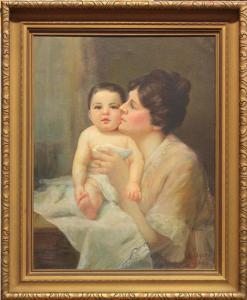 RAMSEY Lewis A 1873,Mother and Child,1918,Clars Auction Gallery US 2011-01-08