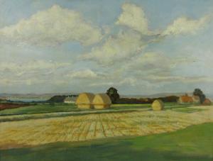 RAMSEY Wilfrid,Haystacks in a landscape,Burstow and Hewett GB 2014-04-30