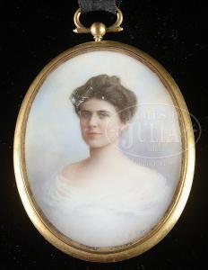 Ramsier John 1861-1936,PORTRAIT OF MARIA VERN GARNETT,James D. Julia US 2018-02-09