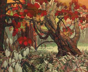 RAND Paul 1896-1970,B.C. Maples, Autumn,1933-1934,Heffel CA 2023-05-27