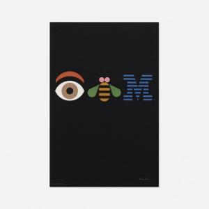 RAND PAUL 1914-1996,Eye-Bee-M Rebus poster,1991,Wright US 2018-09-13