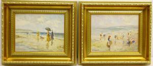 RANDALL Mary J 1900-1900,Edwardian Beach Scene,20th century,David Duggleby Limited GB 2019-06-01