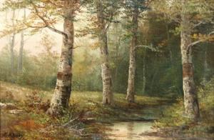 RANEY R 1900-1900,Birch Trees Along a Stream,Weschler's US 2008-04-19