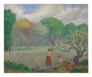 RANSON Paul Elie 1880-1954,LA CUEILLETTE EN FLEUR,1897,Sotheby's GB 2019-12-06