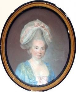 RANSON Pierre 1736-1786,Portrait de dame coiffée,1779,Boisgirard - Antonini FR 2008-07-08