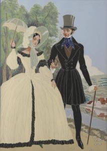 RANSON René 1891-1977,La promenade sentimentale,Daguerre FR 2023-05-26