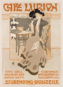 RANZENHOFER Emil 1864-1930,CAFÉ LURION,1903,Swann Galleries US 2017-08-02