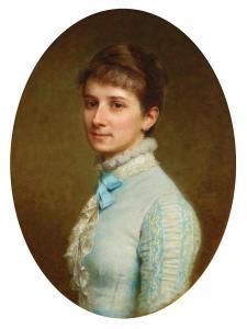 RANZONI Daniele 1843-1889,Portrait of a Young Woman,c. 1865,Palais Dorotheum AT 2023-12-12