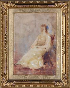 RANZONI Daniele 1843-1889,Ritratto di signora,Casa d'Aste Arcadia IT 2023-03-29