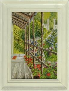 RANZONI Hans II 1896-1945,Blick in einen blühenden Garten,Allgauer DE 2017-07-05