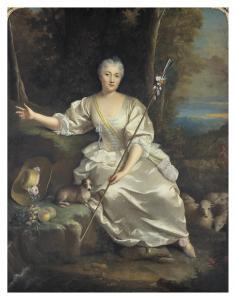 RAOUX Jean 1677-1734,Portrait de la marquise de Changey,1723,Christie's GB 2022-11-28