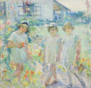 RAPHAEL Joseph Morris 1869-1950,Children of the Artist,1920-1924,Hindman US 2024-02-21