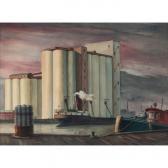 RAPIEN Ralph 1900-1900,Grain Elevators, Deluth,c. 1945,Treadway US 2008-12-07