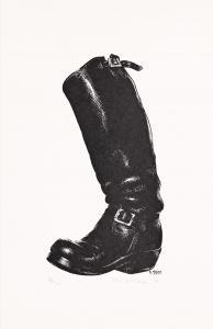 RAPP Bruce 1954-1988,Boot,1986,Swann Galleries US 2022-08-18