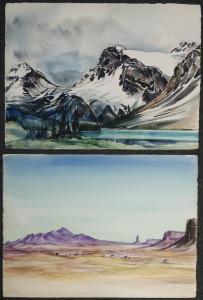RAPP Lois 1907-1992,Western landscapes,1954,Wiederseim US 2018-11-24