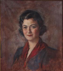 RAPPAPORT Dario 1896-1964,female portrait,1938,Ripley Auctions US 2023-04-29