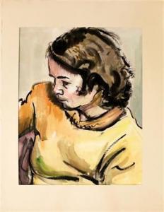RAPPEL Arthur 1904-1968,Frauenportrait, verso Frauenakt,Reiner Dannenberg DE 2018-06-11
