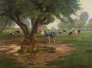 RASENBERGER Reinhold 1900-1900,Kühe auf der Weide,1880,Wendl DE 2017-10-26