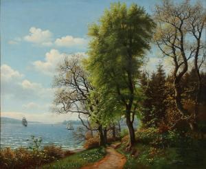 RASMUSSEN EILERSEN Eiler 1827-1912,A summer day at Svendborgsund,1875,Bruun Rasmussen DK 2022-03-07