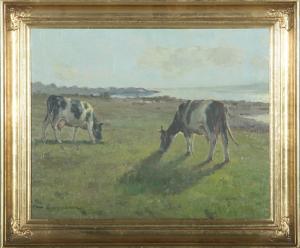 RASMUSSEN HANS SOPHUS CARL 1886-1960,Cows at the field,Bruun Rasmussen DK 2007-10-30