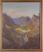 RASMUSSEN Henrik 1883,« Paysage de montagne »,1939,Giafferi FR 2012-10-08