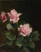 RASMUSSEN Niels Peter 1847-1918,Pink roses,Bruun Rasmussen DK 2022-02-14
