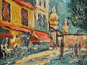RASMUSSEN Preben 1919-1970,PARISIAN STREET SCENE,Ross's Auctioneers and values IE 2016-11-09