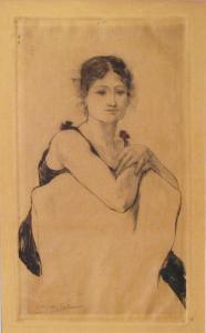 RASSENFOSSE Armand 1862-1934,Femme appuyée,1896,Lhomme BE 2013-01-26