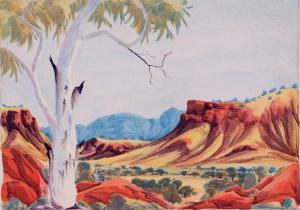 RATARA Norman 1935-1994,Central Australian Landscape with Ghost Gum,Bonhams & Goodman AU 2009-10-11