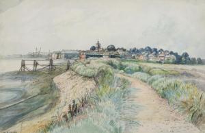RATCLIFFE William Whitehead 1870-1955,View of Pagham,1920,Bloomsbury London GB 2013-06-20