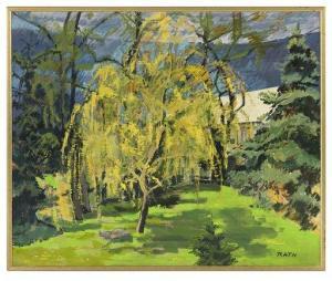 RATH Hildegard 1909-1994,Weeping Willow in Bloom,New Orleans Auction US 2020-05-01