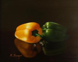 RATH Ladislaus 1947,Study of yellow and green peppers,Wright Marshall GB 2017-11-07