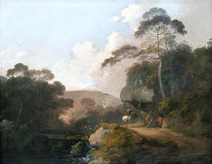 RATHBONE John 1750-1807,Travellers and horse on a wooded pathway by ariver,Bonhams GB 2010-03-18