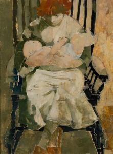 RATTNER Abraham 1893-1978,Mother and Baby,Barridoff Auctions US 2024-04-13